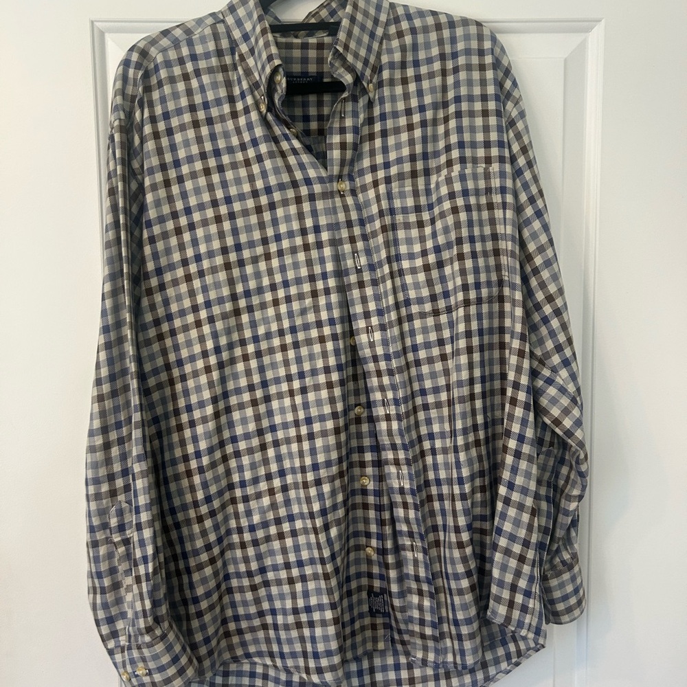 Men's Burberry Large Vintage Checkered Shirt